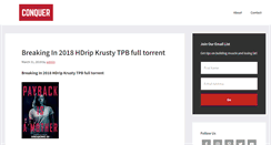Desktop Screenshot of conquerfitness.biz