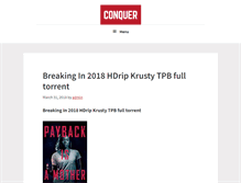 Tablet Screenshot of conquerfitness.biz